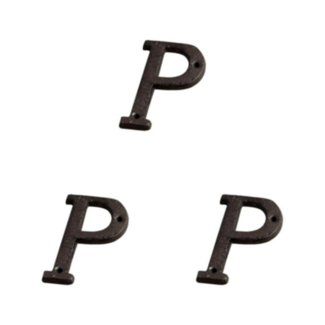 Wweixi Wide Application Metal Letters House Numbers And Stylish Choice B17--P 3Set
