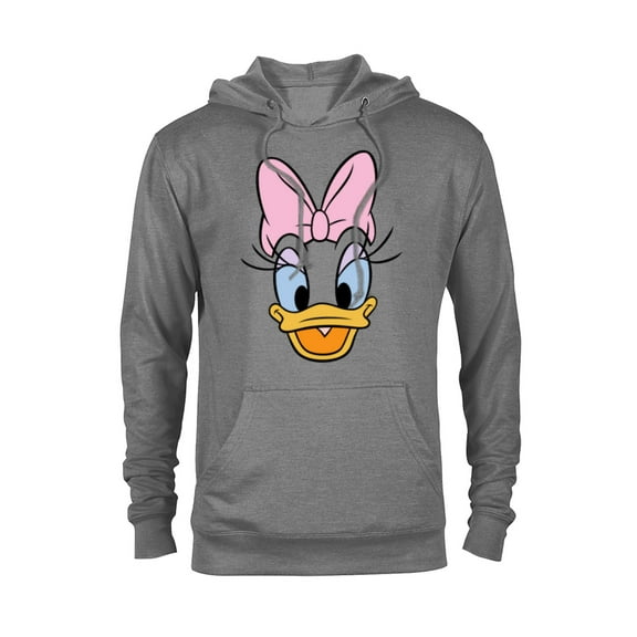 Disney Daisy Duck Big Face - Pullover Hoodie for Adults -Customized-Graphite Heather