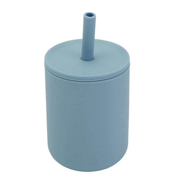 Vaso de silicona BuyWeek para bebé 210 ml con pajita Diseñado a medida