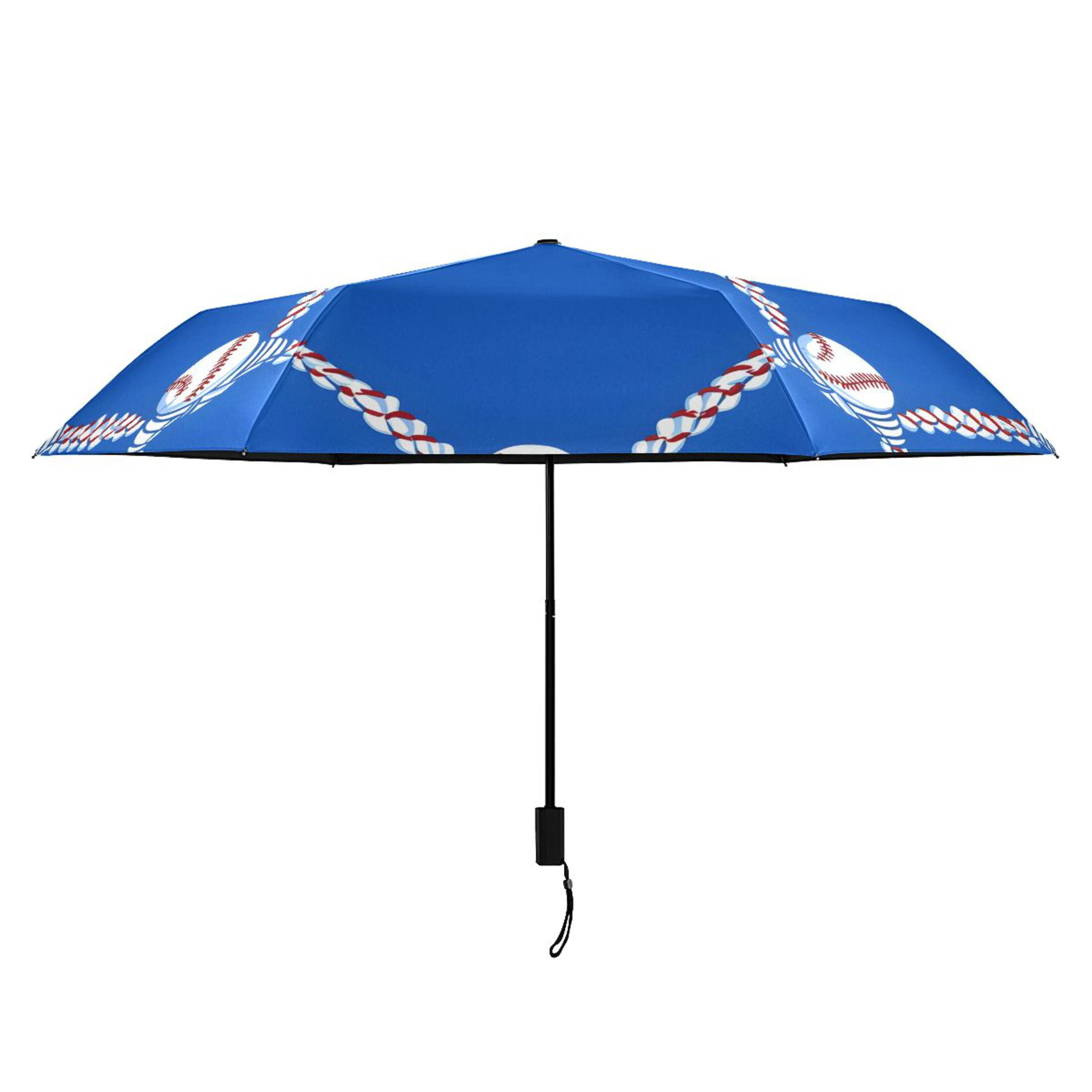 ALAZA Baseball UPF 50+ Compact Folding Umbrella for Rain Travel Umbrella Packable