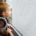 thumbnail image 4 of Cortina de tela para ventana de coche con 2 ventosas | Parasol ajustable para ventana trasera de coche, SUV, minivan y MPV | Funda de tela suave que mantiene a los niños frescos y cómodos, 4 of 5