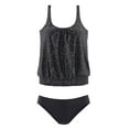 thumbnail image 3 of Sngxgn Bikini Women High Waisted Swimsuit High Cut Bathing Suit(Black,S), 3 of 6