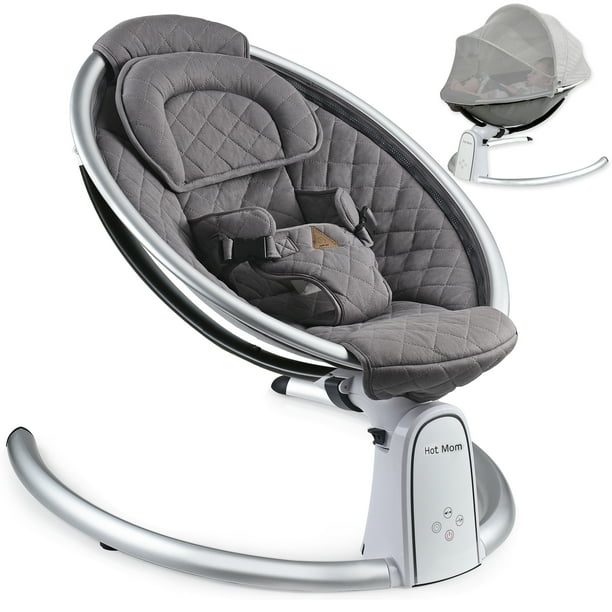 Hot Mom Electric Baby Bouncer, Bluetooth Baby Rocker with Intelligence