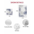 thumbnail image 7 of Blue White Kitchen Dish Towels for Drying Dishes Set of 2, Abstract Grey Chrysanthemum Flower Floral Waffle Weave Microfiber Hand Tea Bathroom Towels Quick Dry & Absorbent Towel 15.7x23.6, 7 of 7
