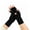 Black, variant on 1 Pair Fingerless Compression Hand Sleeves, Breathable Stretch Hand Support Gloves, Unisex Daily Hand Stabilizer for Typing & Sports