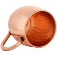thumbnail image 3 of Zap Impex Pure Copper Hammered Brown Moscow Mule Drinking Barrel Mug Set of 2, 3 of 3
