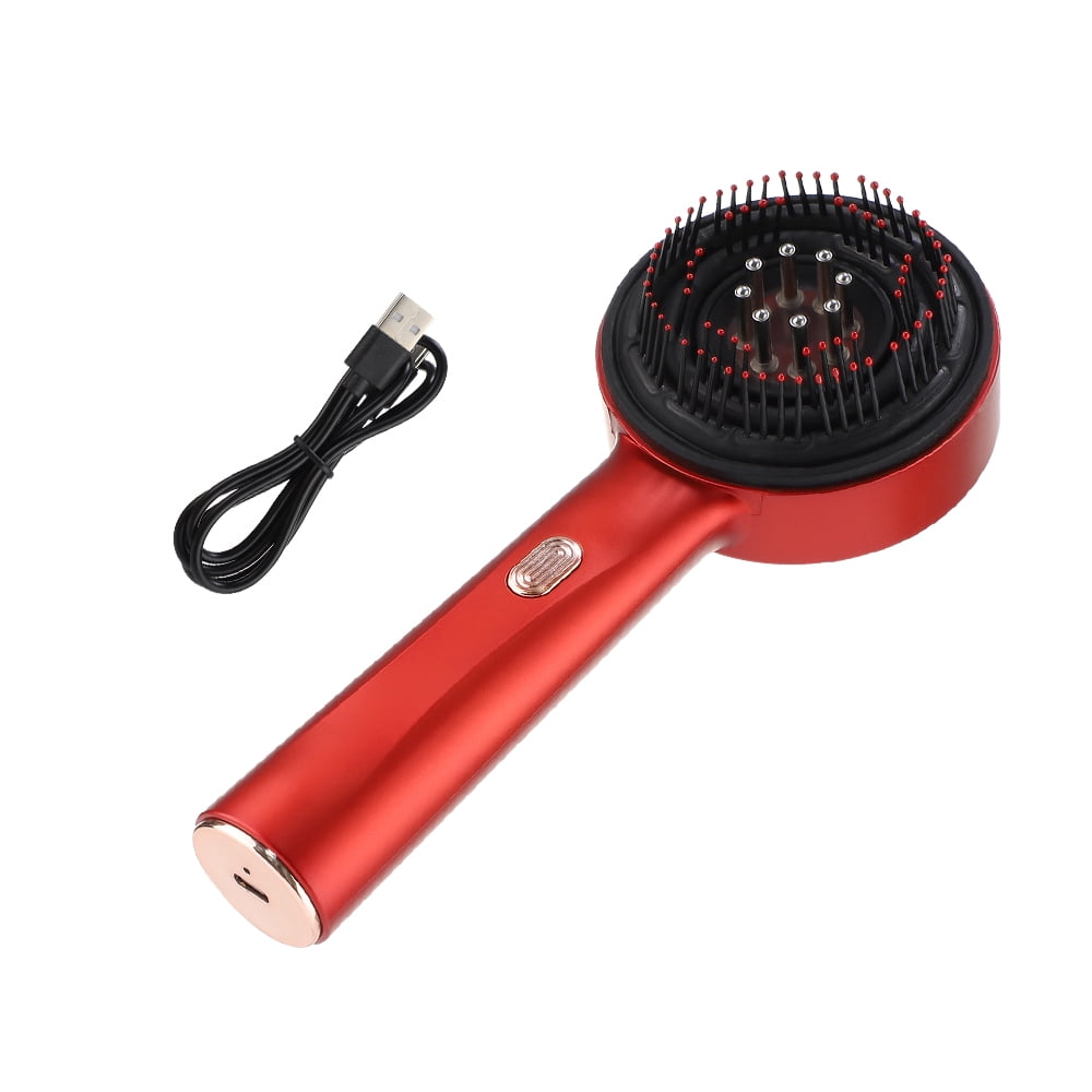 Hair Oiling Applicator Red Light Hair Oil Massager Scalp – 3 Mode Red Light Therapy Scalp Massager with Silicone Tips, Rechargeable Hair Oil Massager for Scalp Care & Hair Treatment