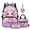 Pink Axolotl, variant on Yuyamidu Adorable Pink Axolotl Kids Bookbag and Lunch Box for Girls 6th Grade 4pcs School Backpack Set with Lunch Box Large Capacity Lunch Tote Bag Pencil Case for Kids 5-6 Years