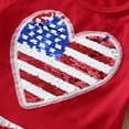 thumbnail image 5 of WUANDIXFA Fourth of July Dress Toddler Girl 4th of July Toddler Dress Little Girls Summer Dresses Casual Party Sundress for Kids 4 Years,Red, 5 of 8