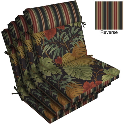 Pillow Top Chair Outdoor Cushion, Set Of