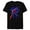 Black, variant on Marvel Spider-Man: Across the Spider-Verse 2099 Glitch - Short Sleeve Blended T-Shirt for Adults - Customized-Purple