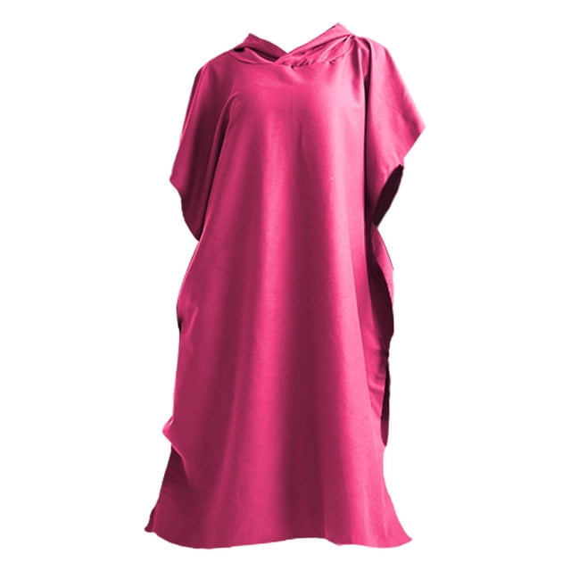 Playa Surf Poncho Secado Rápido Baño Vela Surf Surfers L XL Rosa Rojo Sunnimix Capa de playa