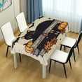 thumbnail image 4 of Yayeee Tablecloths 60" x 60" Rectangle Wrinkle Resistant Party Table Cover, Halloween Cat, 4 of 8