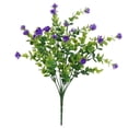 thumbnail image 2 of Artificial Fake Flowers Outdoor, Artificial Lotus Flowers Eucalyptus Greenery Shrubs, Faux Plants Plastic Flowers Spring Summer Decoration for Outside Home Planter Porch Patio Yard Garden Decor, 2 of 9