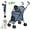 Navy B, variant on 3 in 1 Pet Stroller for Small Dogs and Cats, Foldable Pet Stroller with Adjustable Handle, 6 Wheels, Breathable Mesh, Large Capacity, Easy to Carry, Green (Navy B)