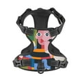 thumbnail image 4 of XMXY No Pull Dog Harness, Abstract Art Flat Style Adjustable Reflective Pet Harness with Oxford Vest, Large Size, 4 of 8