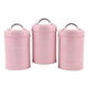 thumbnail image 3 of Bote de Almacenamiento de Cocina Macarena Set de 3 piezas para alimentos color rosa, 3 of 8