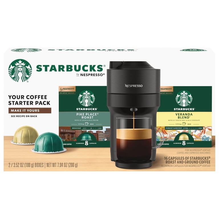 6 pack) Starbucks by Nespresso Vertuo, Starbucks Light and Medium