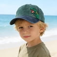 thumbnail image 1 of Kids Boy Girl Hats Sun Protection Green Baseball Cap Soft Summer and Spring 2-8 Years, 1 of 4