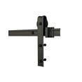 thumbnail image 4 of Wood & Hart 78" Barn Spirit Système de Rail Noir, 4 of 4