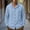 Sky Blue, variant on Men's Full-Button Single Pocket Hooded Linen Jacket, Corded Adjustable Hood, Soft Washed Linen Texture for Weekend Brunches White S