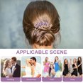 thumbnail image 6 of GETAJGHSD Bridal Hair Clip Hair Comb Clip Twisted Design Rhinestone 1 PCS, 6 of 8