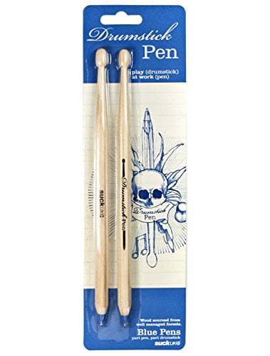 Revolutionary War Wooden Drumstick Ballpoint Pen New Blue Ink 
