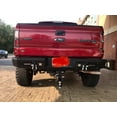 thumbnail image 3 of Vijay Rear Bumper Compatible with 2010-2011-2012-2013-2014 Ford F150 Raptor Textured Black Steel with Lights and D-rings, 3 of 6