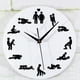 thumbnail image 4 of Reloj de pared de la posturalele de la diversión , reloj de la etiqueta engomada de del creativo, 4 of 8