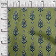 thumbnail image 1 of oneOone Viscose Chiffon Fabric Leaves & Paisley Block Decor Fabric Printed BTY 42 Inch Wide, 1 of 4