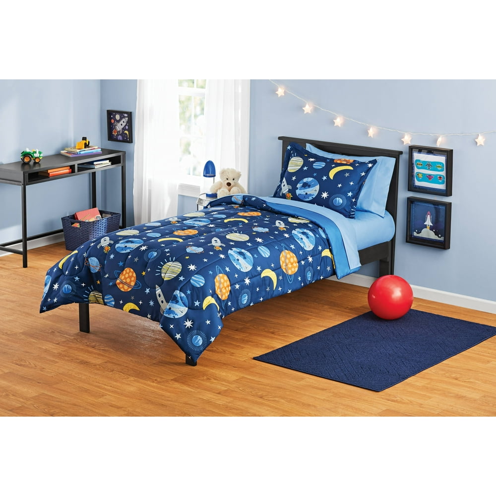 Your Zone Space BedinaBag Coordinating Comforter Set, Twin XL