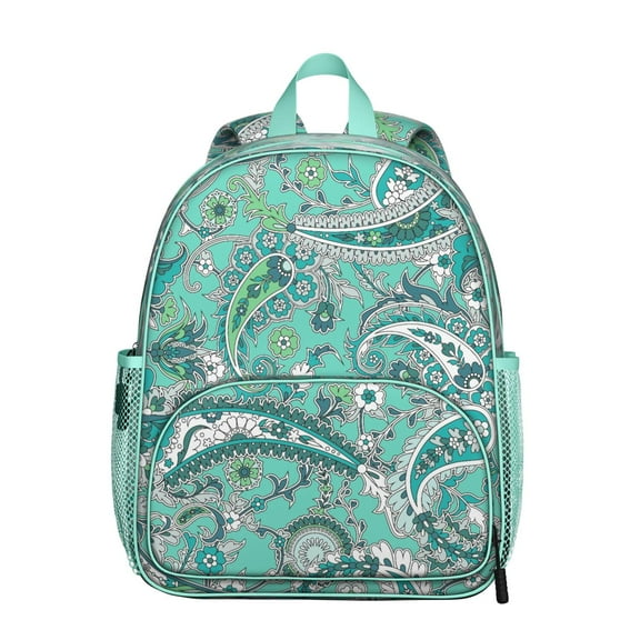 Antique Paisley Backpack - Waterproof Ergonomic School Bag with Breathable Padded Back