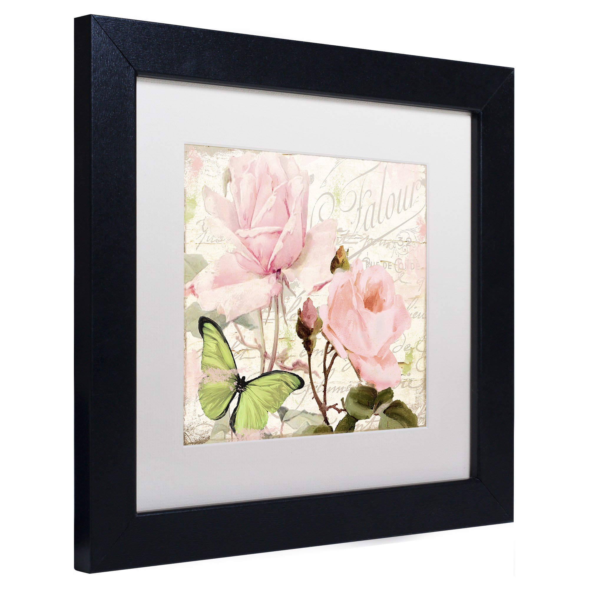Trademark Fine Art "Florabella III" Canvas Art by Color Bakery White Matte, Black Frame