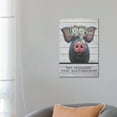 thumbnail image 2 of AatoeaX "Pig Bathroom Art, Hogging The Bathroom" Canvas Print Modern Wall Art Canvas Poster – Aesthetic Print for Home, Office, or Apartment Decor,12"x18"or18"x12",Unframe, 2 of 4