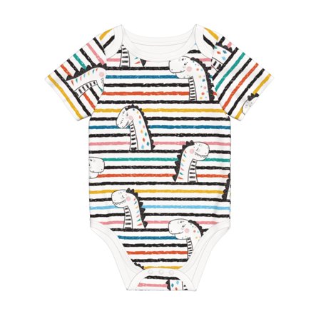 

Coaee Cartoon Dinosaurs for Soft Cotton Baby Short-Sleeve Bodysuit Baby Girls Boys Bodysuit Romper