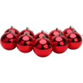 thumbnail image 2 of Adornos navideños de colores - Decoraciones para árboles de Navidad (6 piezas, rojo), 2 of 4