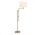 thumbnail image 3 of Hudson & Canal FL0462 Polly Height-Adjustable Brass Floor Lamp, 3 of 9