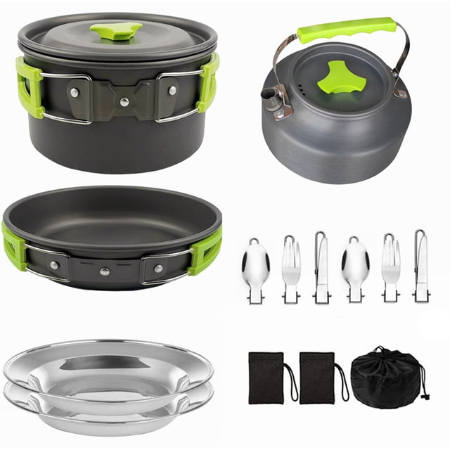 Equipo Vajilla para Exteriores Cuchara/tenedor/cuchillo Plegables Duraderos Senderismo Y Picnic