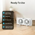 thumbnail image 2 of Comfort Zone 3-Speed Dual Blade Window Fan, White, 2 of 8