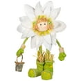 thumbnail image 4 of Northlight Spring Floral Standing Sunflower Girl Decorative Figure - 17" - Green and Yellow, 4 of 8