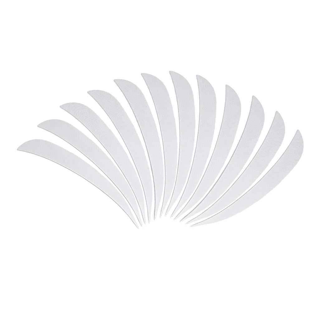 12 Plumas Para Flechas De 3 Pulgadas Alomejor - Accesorios DIY Para Fletching De Tiro Con Arco