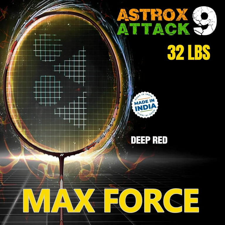 YONEX BADMINTON ASTROX00Namdブラックパープルラケット Yonex Badminton Racquet Astrox Attack 9 Dark Purple G4 4U