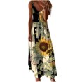 thumbnail image 2 of Qiopertar Robe d'Été Imprimée Décontractée Sans Manches Col en V pour Femmes en Solde Livraison Gratuite à Moins de 5$ jusqu'à 90 % de Réduction, 2 of 5