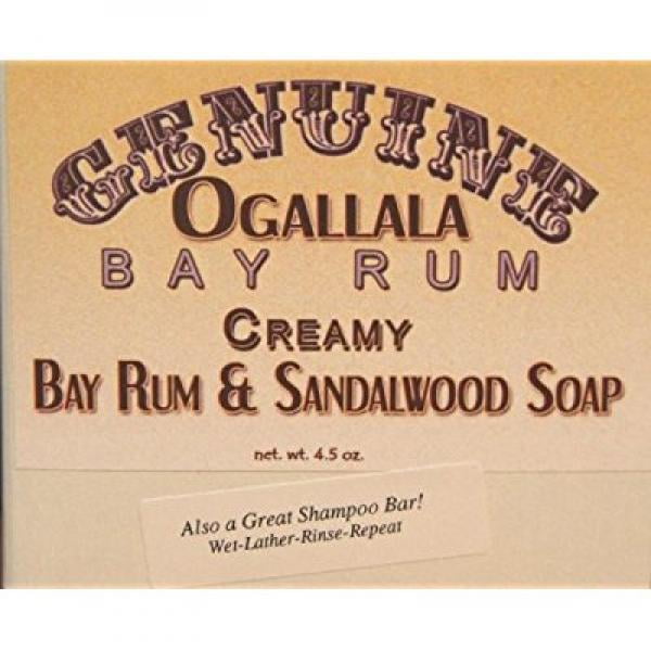 Two 2 Genuine Ogallala Bay Rum Sandalwood Bath Soap Shampoo Bar A 4 5 Oz Each Walmart Com Walmart Com