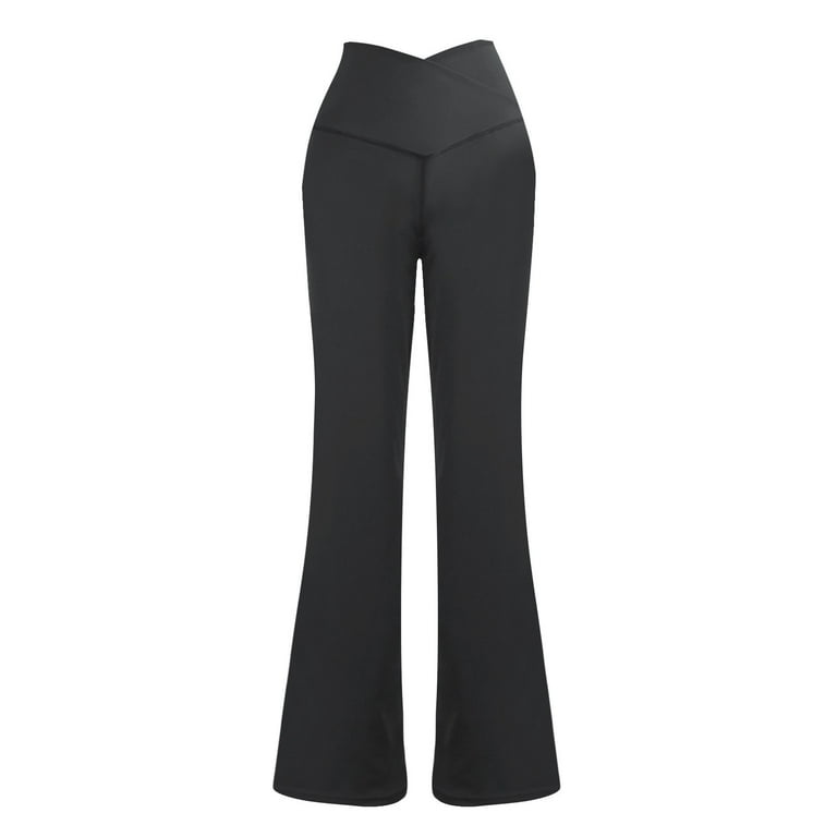 Halara Women's Stretchy Black High-Waisted Bootcut Pants L Large NWT