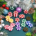 thumbnail image 3 of Adornos de plástico para dulces de Navidad, 50 piezas, menta colorida, decoración colgante para el hogar, dulces falsos, colgantes de árbol de Navidad, DIY, Año Nuevo, 3 of 4