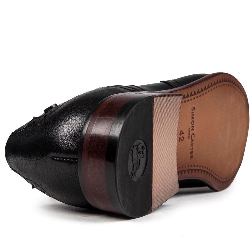 SIMON CARTER BEAGLE WINGTIP SHOE 44 (MENS800 Amazon.com | Simon Carter Beagle Shoes US 9 Tan | Oxfords main image 4