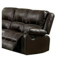 thumbnail image 2 of Brown Leather-like Reclining , 3 With Seat Cushions, Relaxing Recline Feature, Contemporary Design Faux Leather Recliner Cozy Smooth Function, Style, 2 of 2