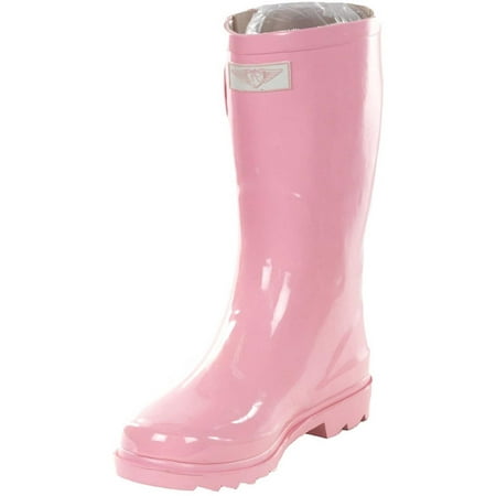

Forever Young Mid-Calf Solid Color Rubber Rain Boots (Women)