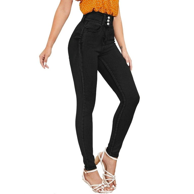 Walmart black jeans clearance womens